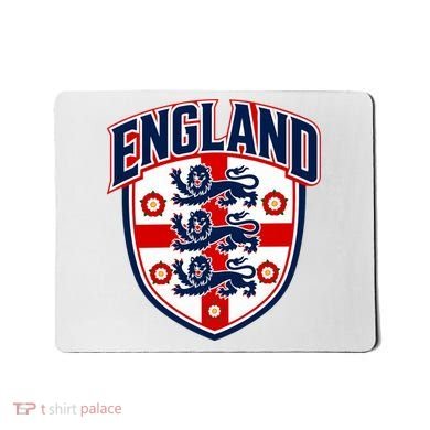 England English Flag Crest Soccer Fan Mousepad