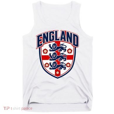 England English Flag Crest Soccer Fan Tank Top