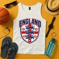 England English Flag Crest Soccer Fan Tank Top thumb 4