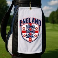England English Flag Crest Soccer Fan Golf Towel thumb 2