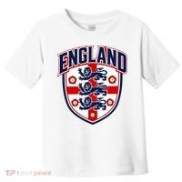 England English Flag Crest Soccer Fan Toddler T-Shirt thumb 0