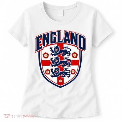 England English Flag Crest Soccer Fan Women's T-Shirt