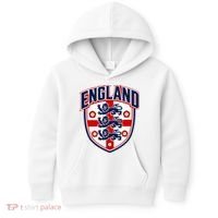 England English Flag Crest Soccer Fan Kids Hoodie thumb 0