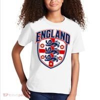 England English Flag Crest Soccer Fan Kids T-Shirt thumb 2