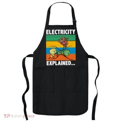 Electricity Explained Funny Apron
