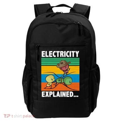 Electricity Explained Funny Backpack