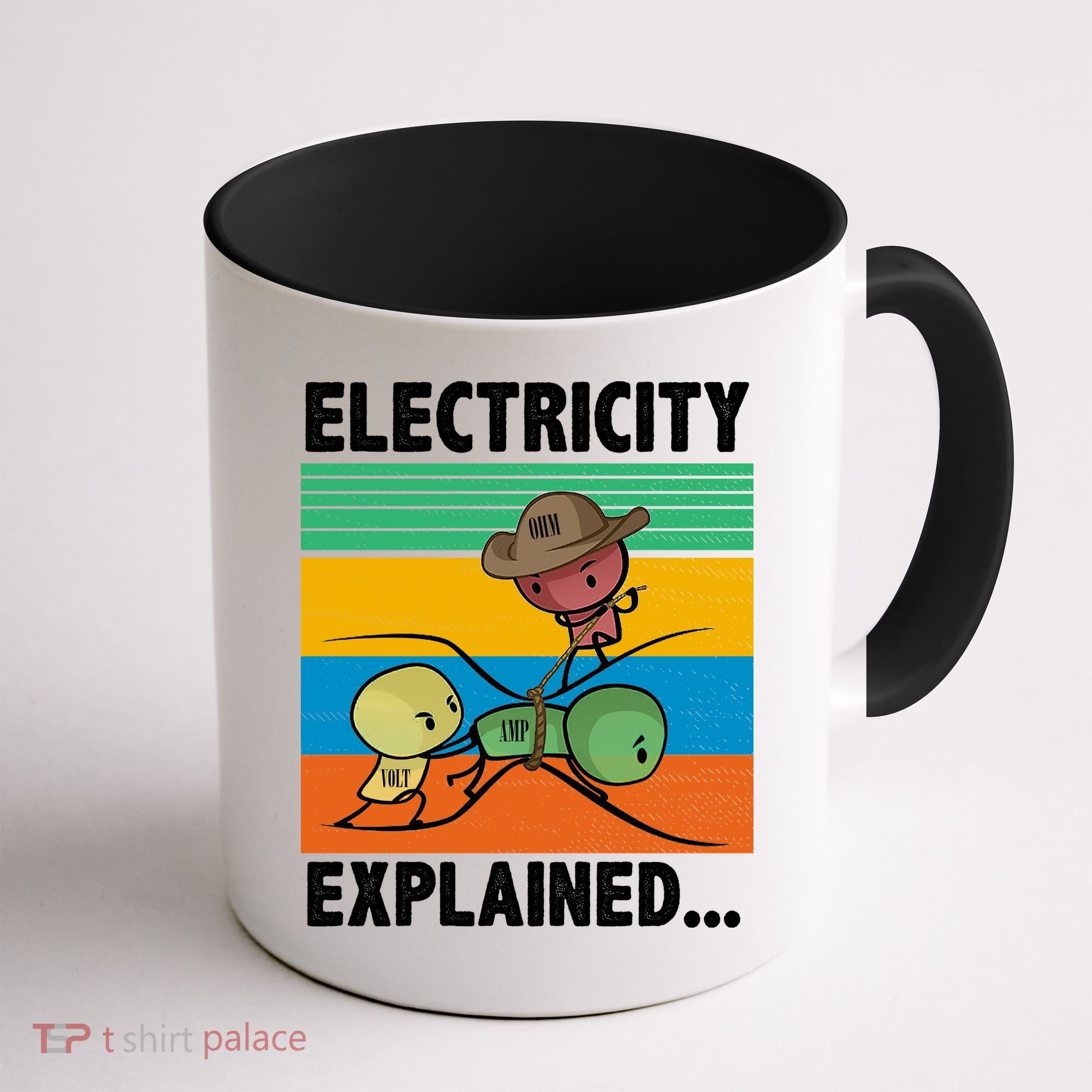 Electricity Explained Funny Coffee Mug