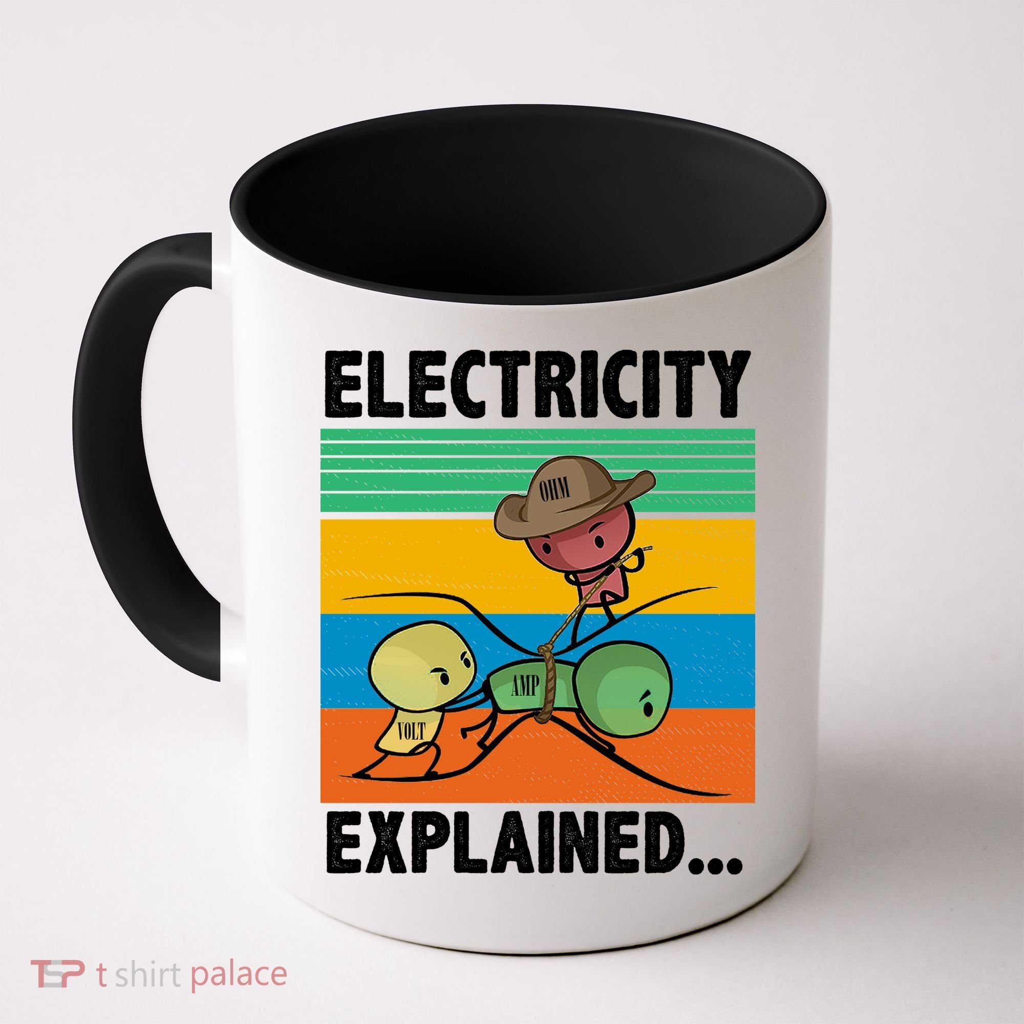 Electricity Explained Funny Coffee Mug