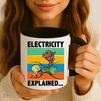Electricity Explained Funny Coffee Mug thumb 3