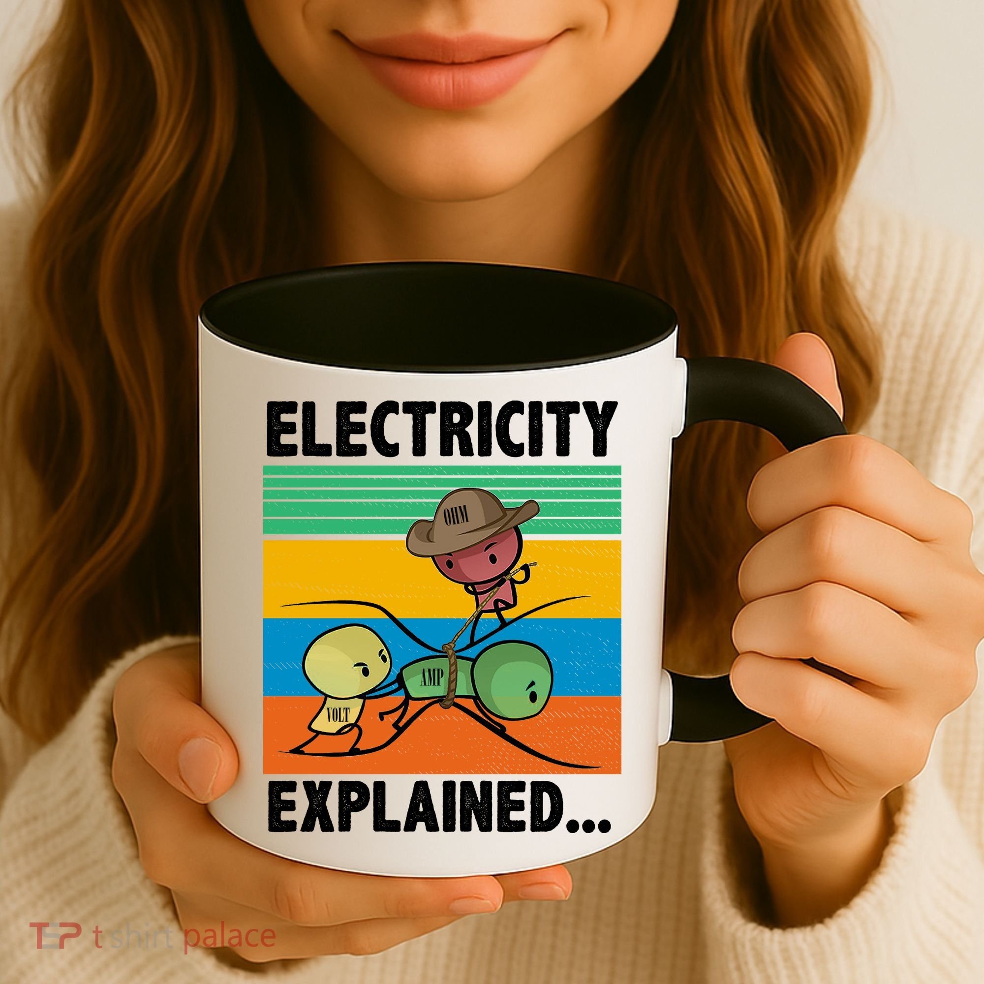 Electricity Explained Funny Coffee Mug