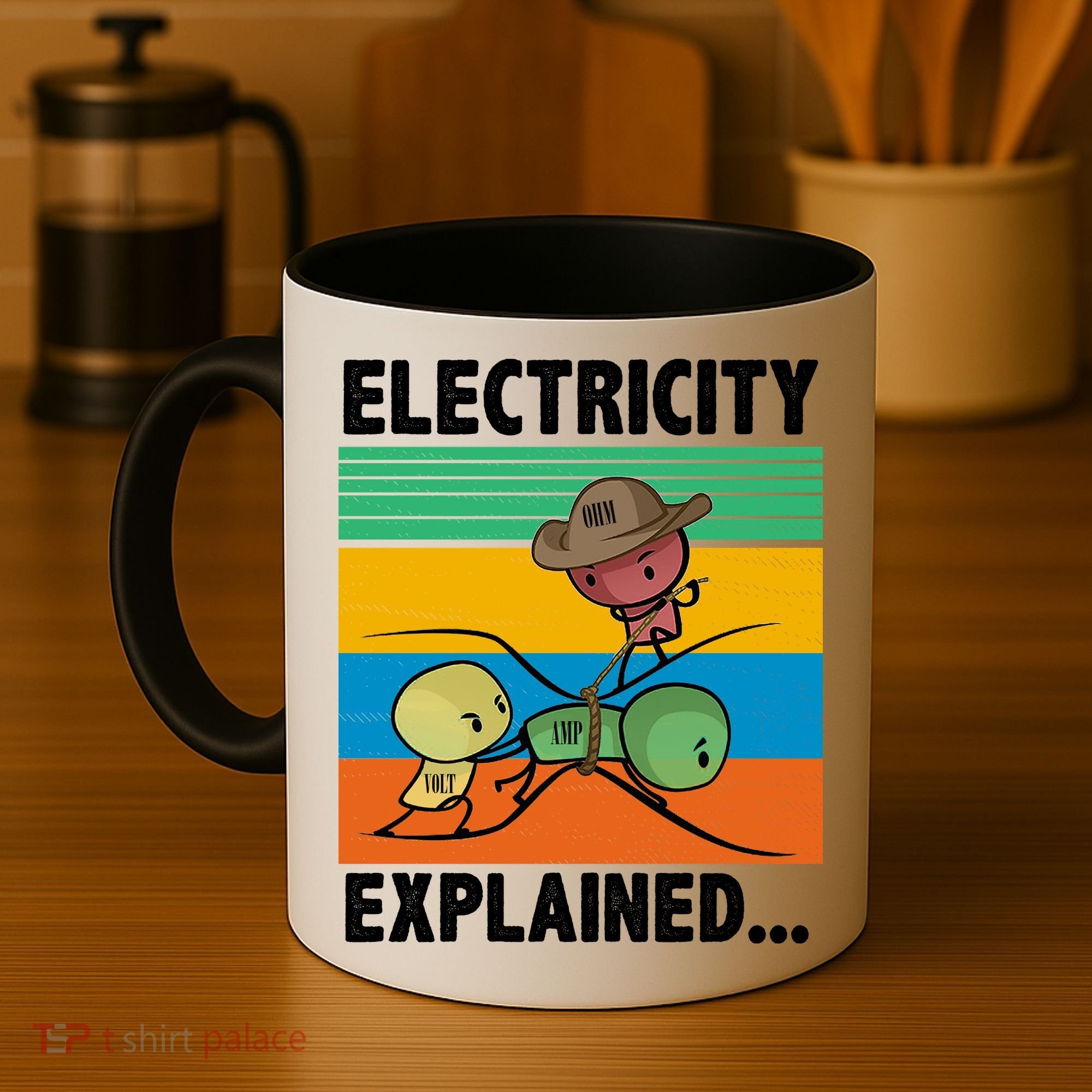 Electricity Explained Funny Coffee Mug