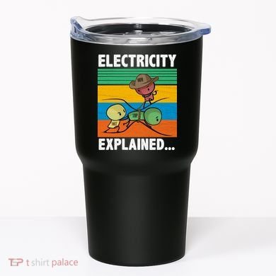 Electricity Explained Funny Tumbler