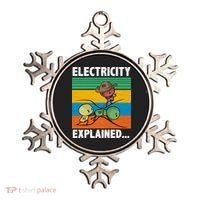 Electricity Explained Funny Ornament thumb 0