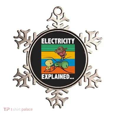 Electricity Explained Funny Ornament