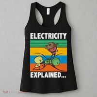 Electricity Explained Funny Women's Tank Top thumb 3