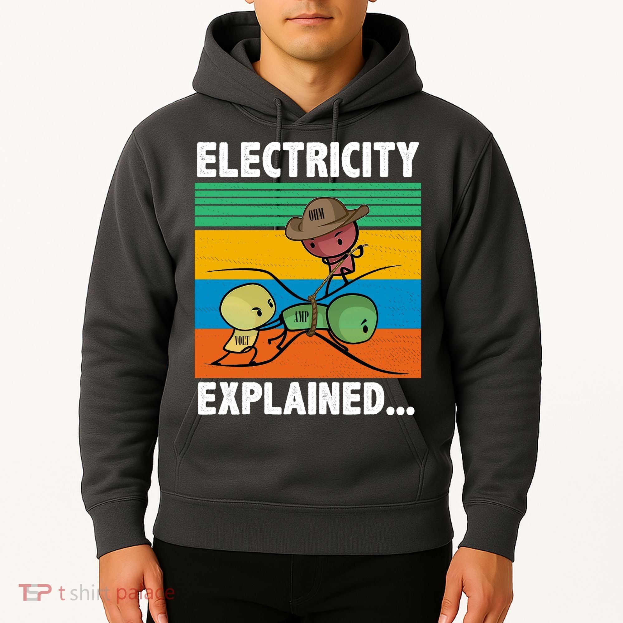 Electricity Explained Funny Hoodie