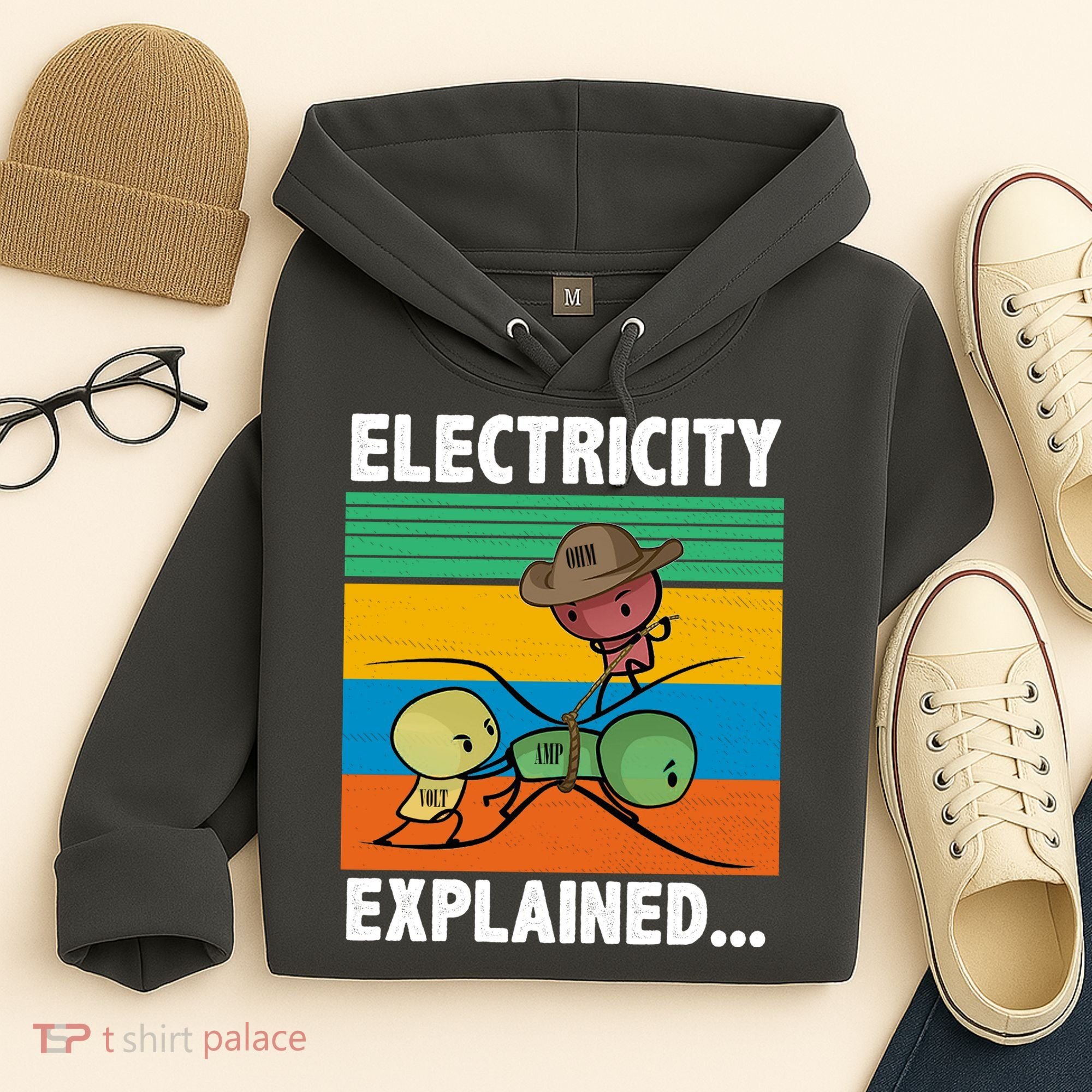 Electricity Explained Funny Hoodie
