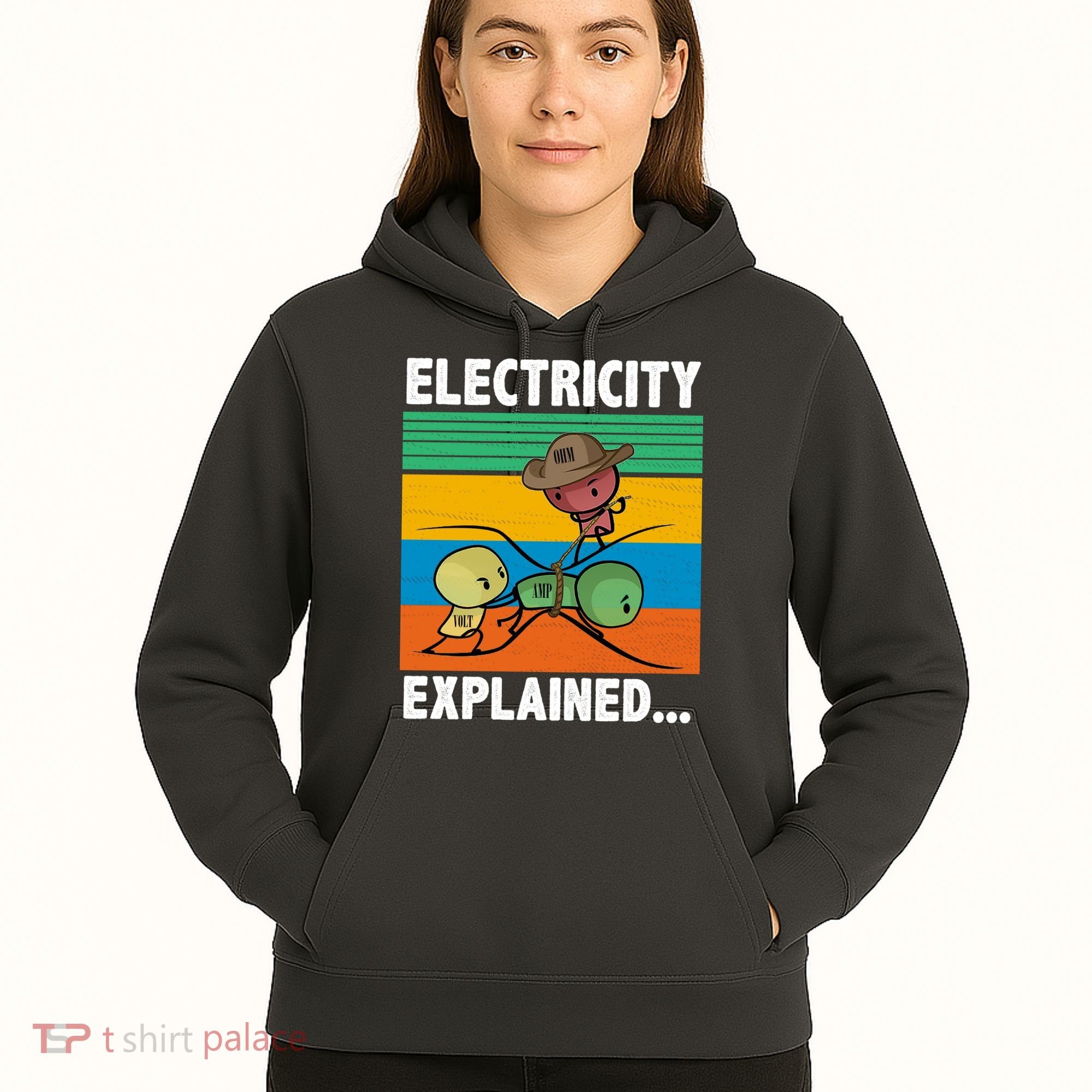 Electricity Explained Funny Hoodie
