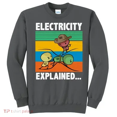 Electricity Explained Funny Sweatshirt
