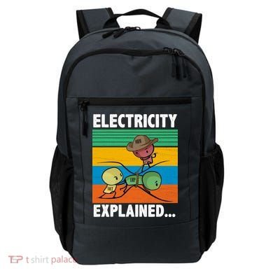 Electricity Explained Funny Backpack