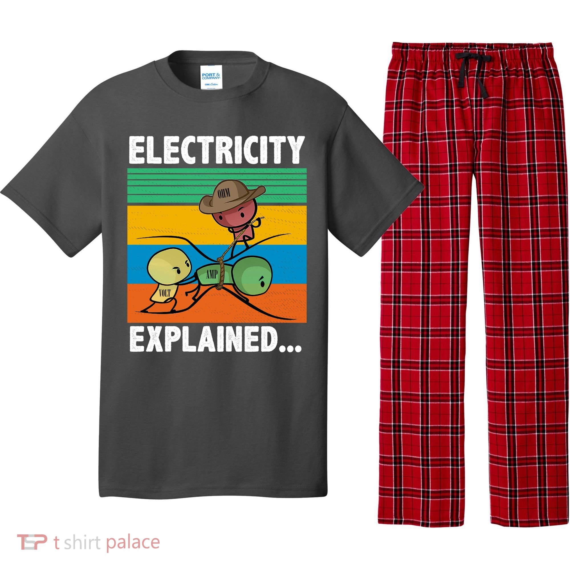 Electricity Explained Funny Pajama Set