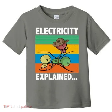 Electricity Explained Funny Toddler T-Shirt