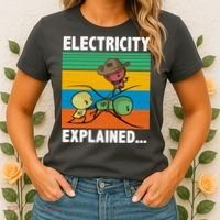 Electricity Explained Funny Women's T-Shirt thumb 2