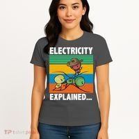 Electricity Explained Funny Women's T-Shirt thumb 4