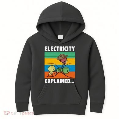Electricity Explained Funny Kids Hoodie