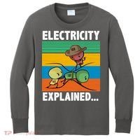 Electricity Explained Funny Kids Long Sleeve Shirt thumb 0