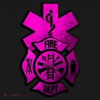 Emt Ems Fire Rescue Pink Usa Firefighter American Paramedic Gift USA-Made Doggie Bandana thumb 2