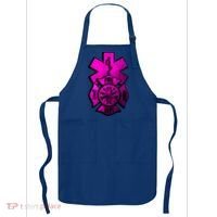 Emt Ems Fire Rescue Pink Usa Firefighter American Paramedic Gift Apron thumb 0