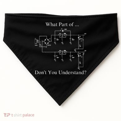 Electrical Engineer Gift Funny Technology Sarcasm USA-Made Doggie Bandana