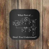 Electrical Engineer Gift Funny Technology Sarcasm Coaster thumb 0