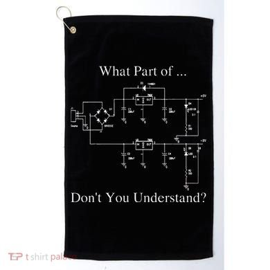 Electrical Engineer Gift Funny Technology Sarcasm Golf Towel