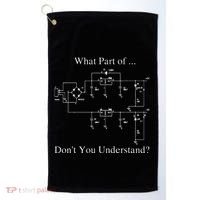 Electrical Engineer Gift Funny Technology Sarcasm Golf Towel thumb 0