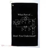 Electrical Engineer Gift Funny Technology Sarcasm Golf Towel thumb 0