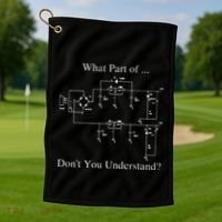 Electrical Engineer Gift Funny Technology Sarcasm Golf Towel thumb 1
