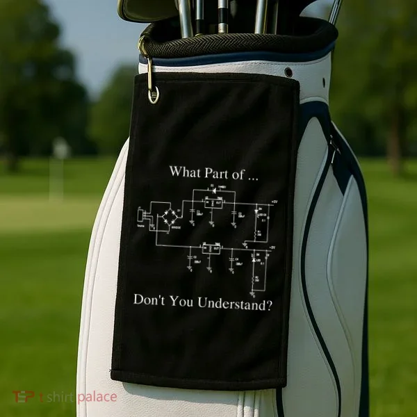 Electrical Engineer Gift Funny Technology Sarcasm Golf Towel