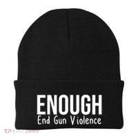 Enough End Gun Violence No More Guns Beanie thumb 0