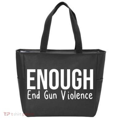 Enough End Gun Violence No More Guns Tote Bag