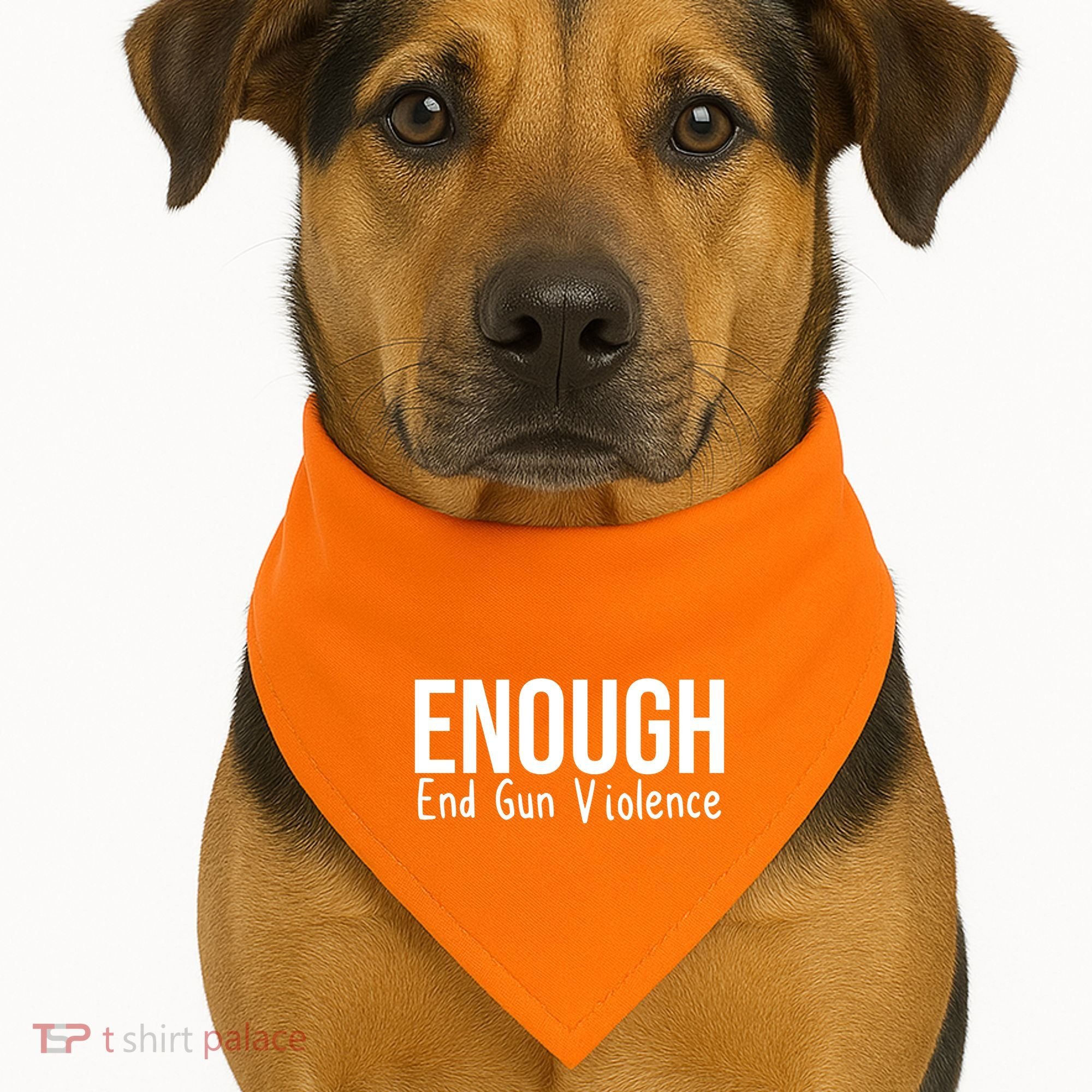 Enough End Gun Violence No More Guns USA-Made Doggie Bandana
