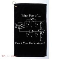 Electrical Engineer Gift Funny Engineering Sarcasm Golf Towel thumb 0