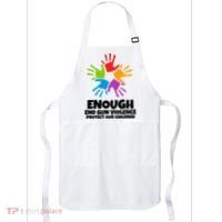 Enough End Gun Violence Protect Our Children Handprint Apron thumb 0