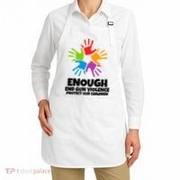 Enough End Gun Violence Protect Our Children Handprint Apron thumb 2