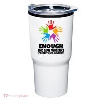 Enough End Gun Violence Protect Our Children Handprint Tumbler thumb 0