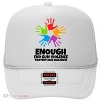 Enough End Gun Violence Protect Our Children Handprint Hat thumb 0