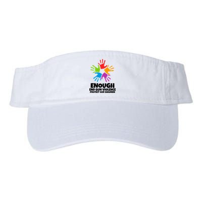 Enough End Gun Violence Protect Our Children Handprint Visor