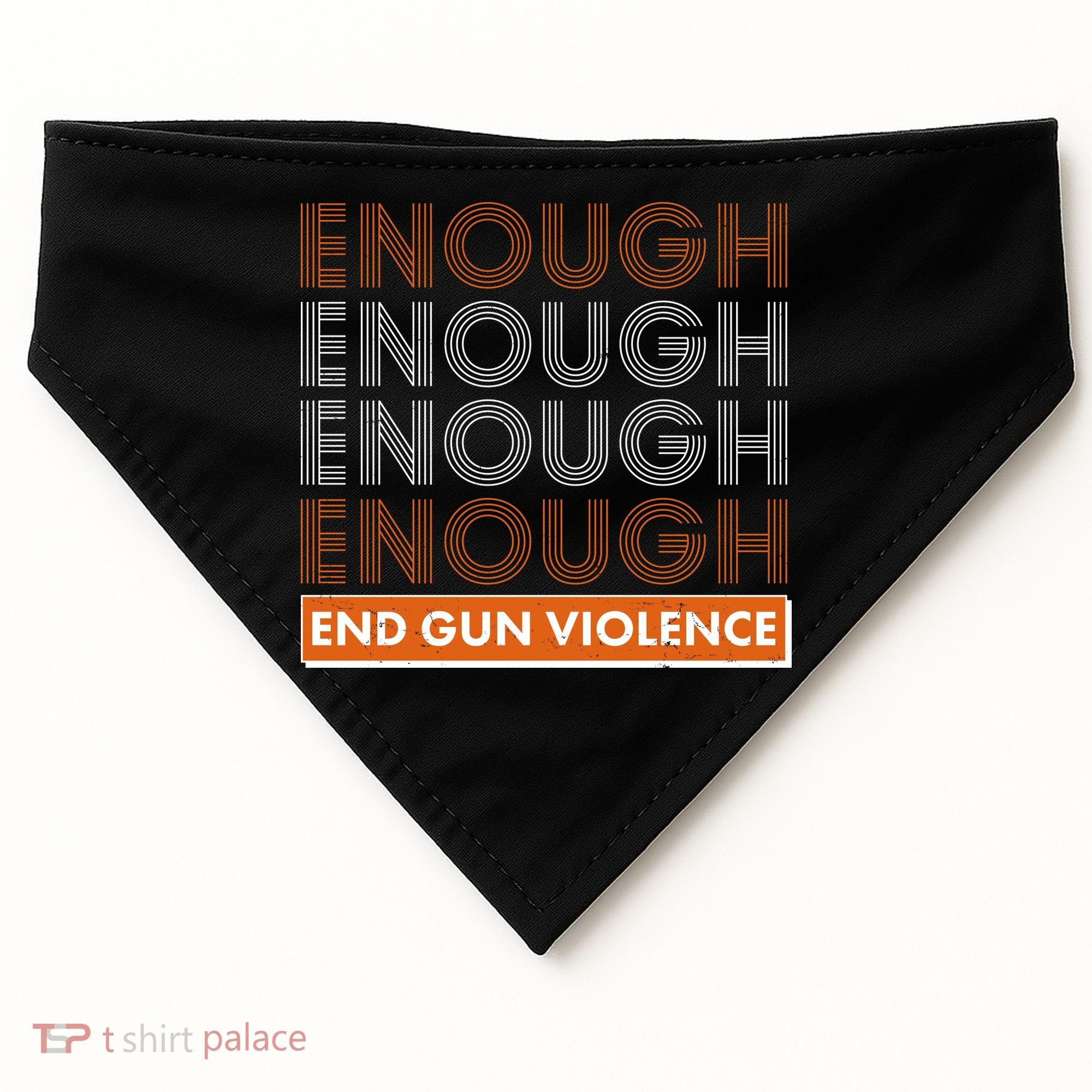 Enough End Gun Violence USA-Made Doggie Bandana