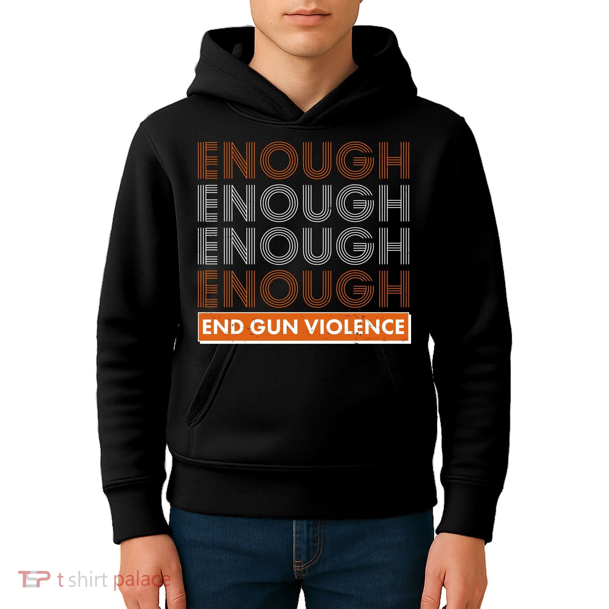 Enough End Gun Violence Kids Hoodie